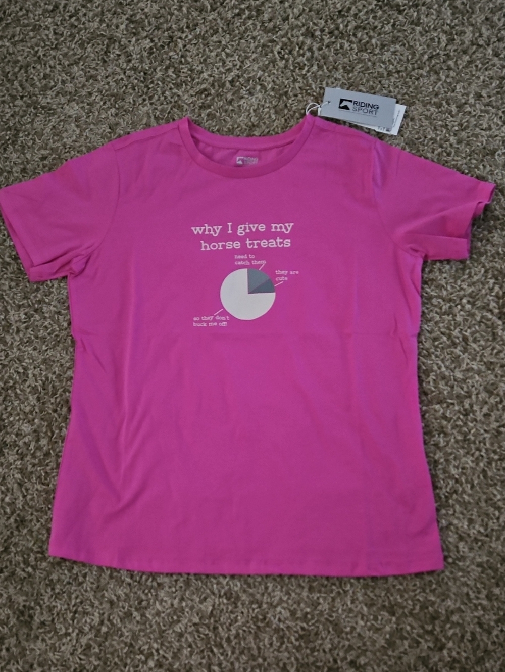 Riding Sport Women's Pink Graphic Short Sleeve Tee